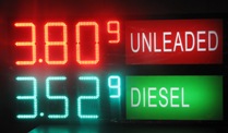 LED oil price display